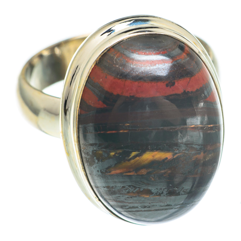 Red Tiger Iron Rings handcrafted by Ana Silver Co - RING66971