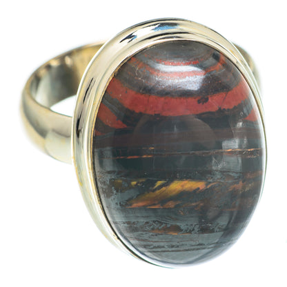Red Tiger Iron Rings handcrafted by Ana Silver Co - RING66971