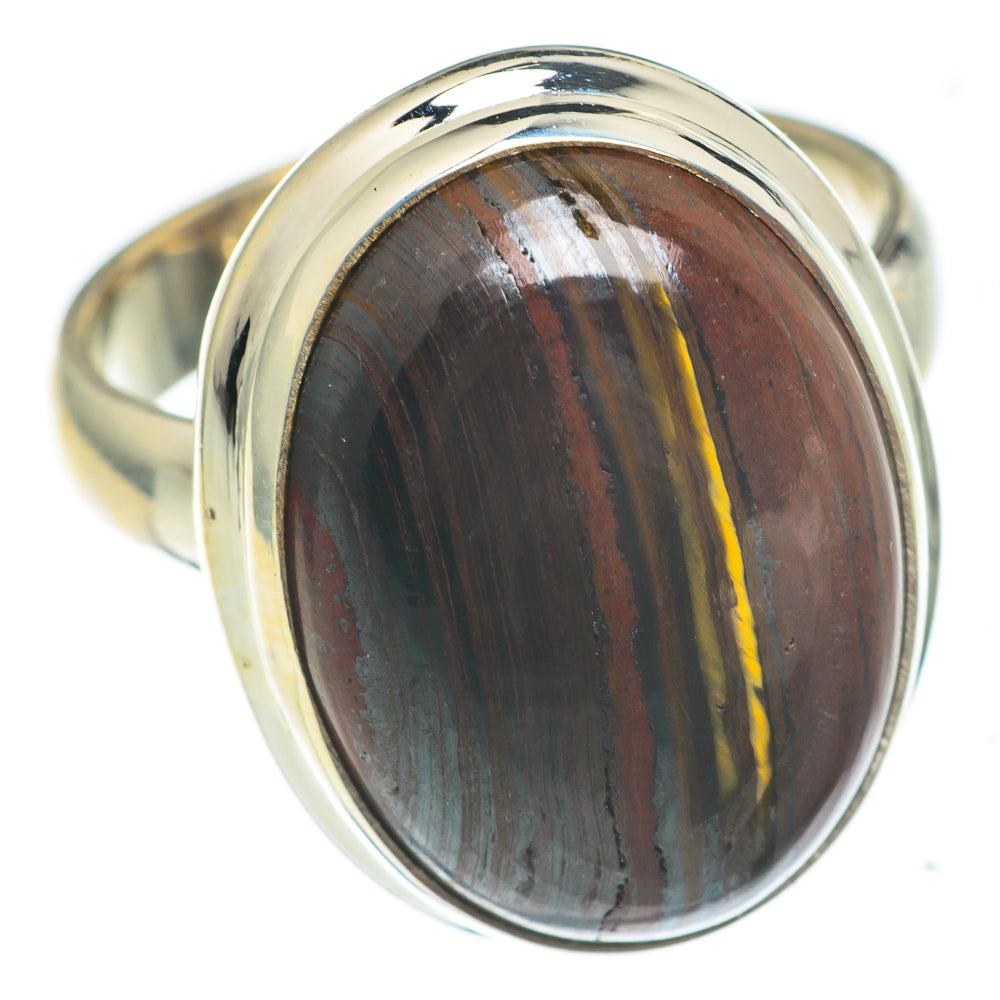 Red Tiger Iron Rings handcrafted by Ana Silver Co - RING66972