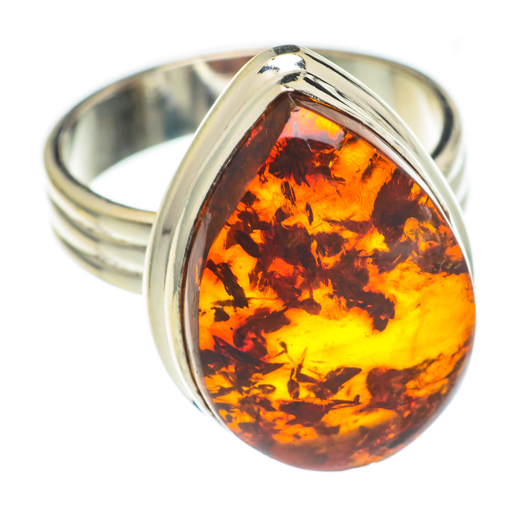 Baltic Amber Rings handcrafted by Ana Silver Co - RING66973