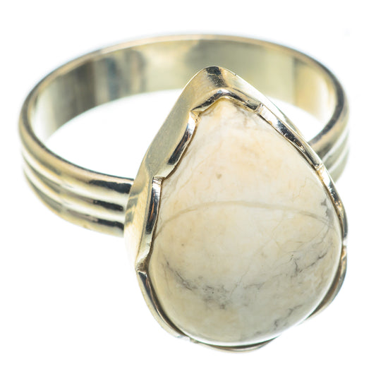 Howlite Rings handcrafted by Ana Silver Co - RING66984