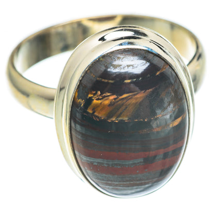 Red Tiger Iron Rings handcrafted by Ana Silver Co - RING66996
