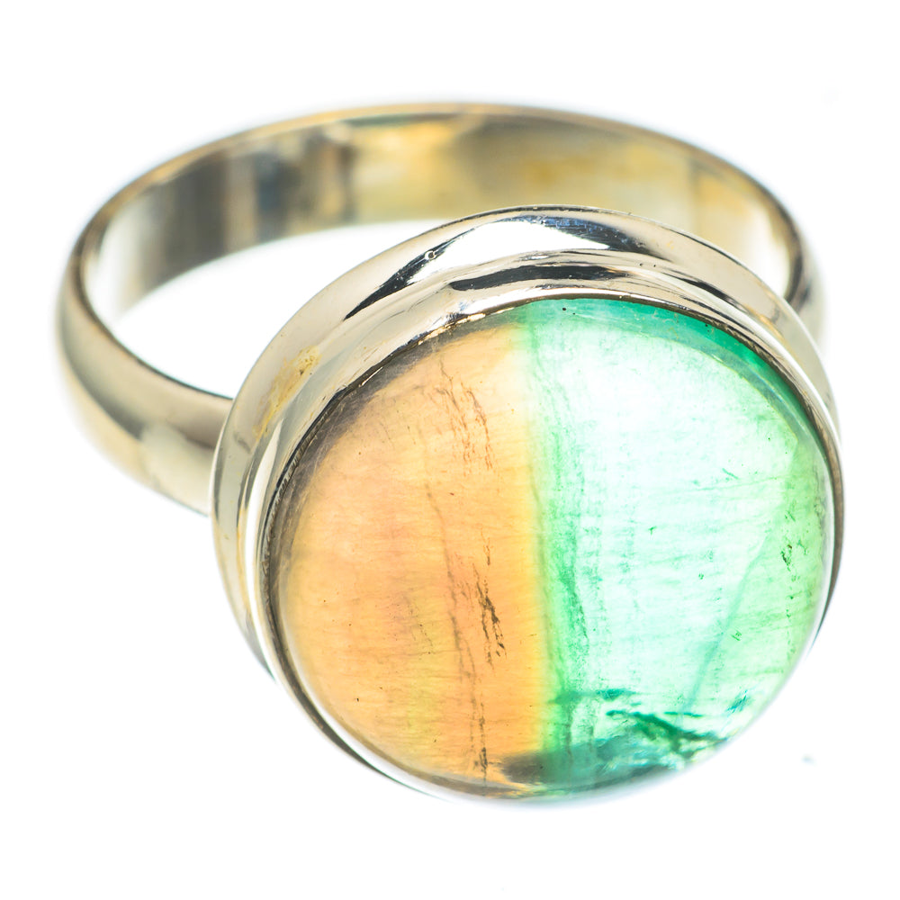 Green Fluorite Rings handcrafted by Ana Silver Co - RING67006