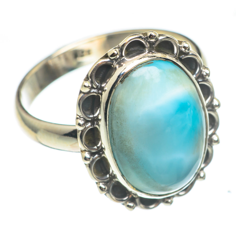 Larimar Rings handcrafted by Ana Silver Co - RING67007