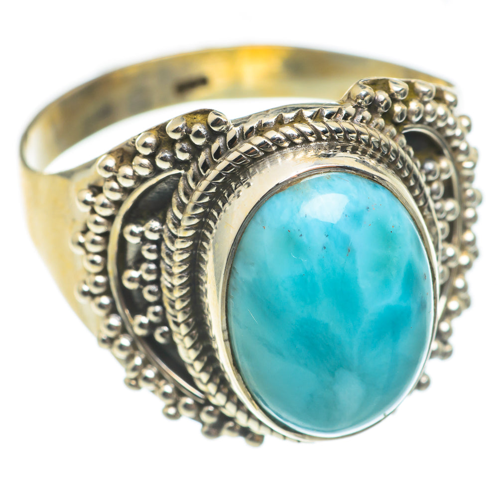 Larimar Rings handcrafted by Ana Silver Co - RING67009