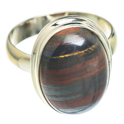 Red Tiger Iron Rings handcrafted by Ana Silver Co - RING67014