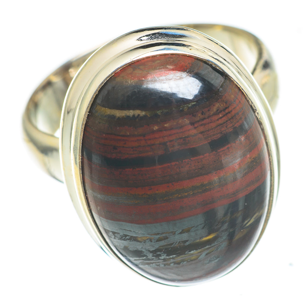 Red Tiger Iron Rings handcrafted by Ana Silver Co - RING67033