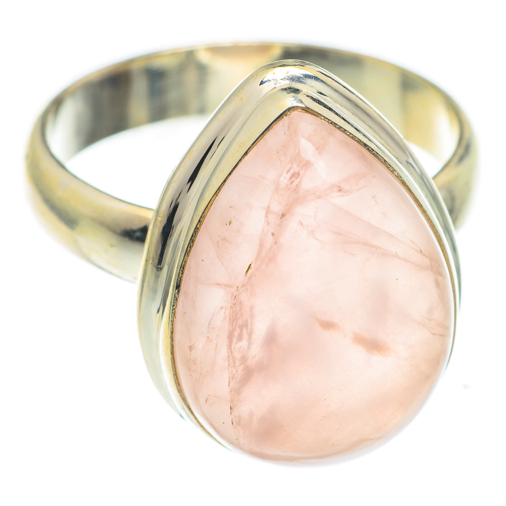 Rose Quartz Rings handcrafted by Ana Silver Co - RING67036