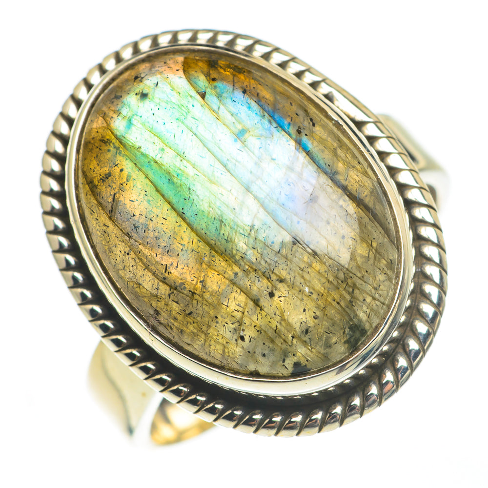 Labradorite Rings handcrafted by Ana Silver Co - RING67045