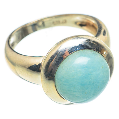Peruvian Amazonite Rings handcrafted by Ana Silver Co - RING67049