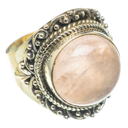 Rose Quartz Rings handcrafted by Ana Silver Co - RING67055