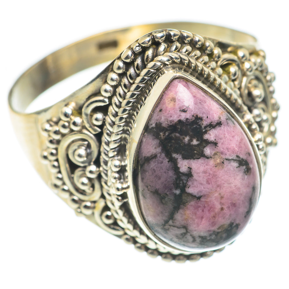 Rhodonite Rings handcrafted by Ana Silver Co - RING67056