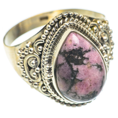 Rhodonite Rings handcrafted by Ana Silver Co - RING67056