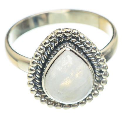 Rainbow Moonstone Rings handcrafted by Ana Silver Co - RING67080
