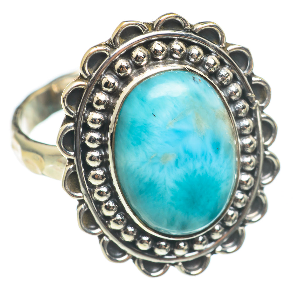 Larimar Rings handcrafted by Ana Silver Co - RING67081