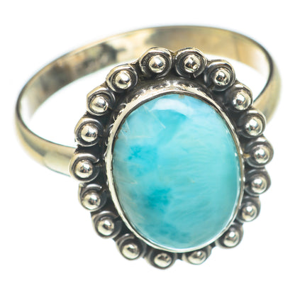 Larimar Rings handcrafted by Ana Silver Co - RING67085
