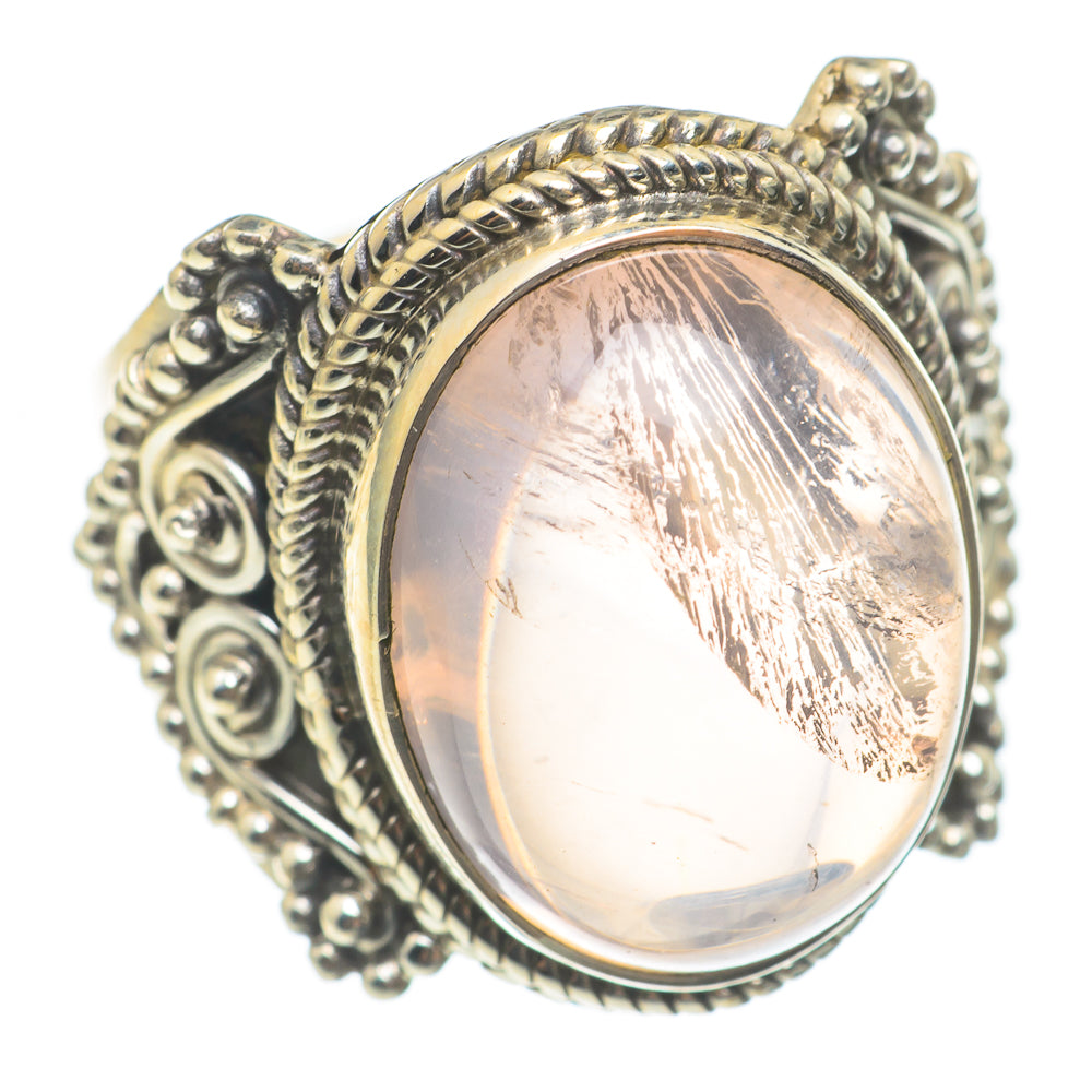 Rose Quartz Rings handcrafted by Ana Silver Co - RING67091