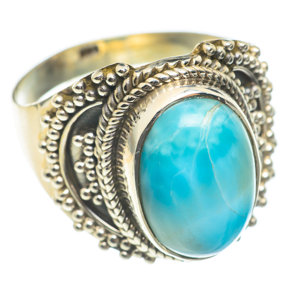 Larimar Rings handcrafted by Ana Silver Co - RING67102