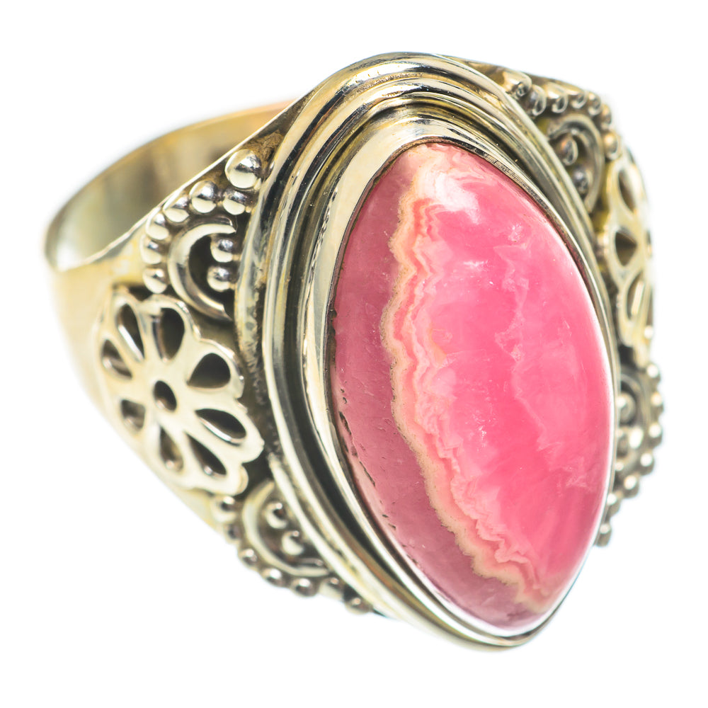 Rhodochrosite Rings handcrafted by Ana Silver Co - RING67108