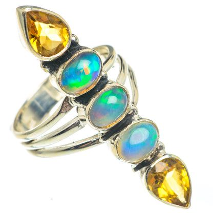 Ethiopian Opal Rings handcrafted by Ana Silver Co - RING67113