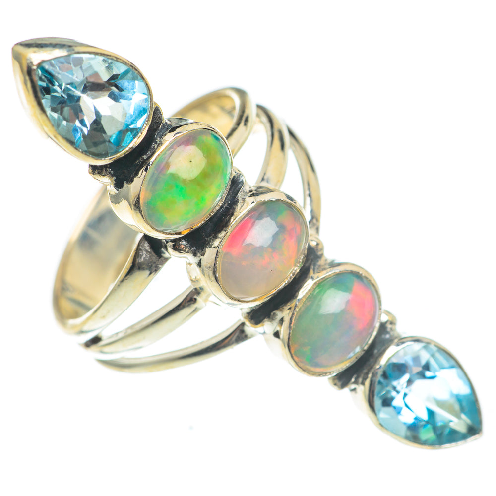Ethiopian Opal Rings handcrafted by Ana Silver Co - RING67114