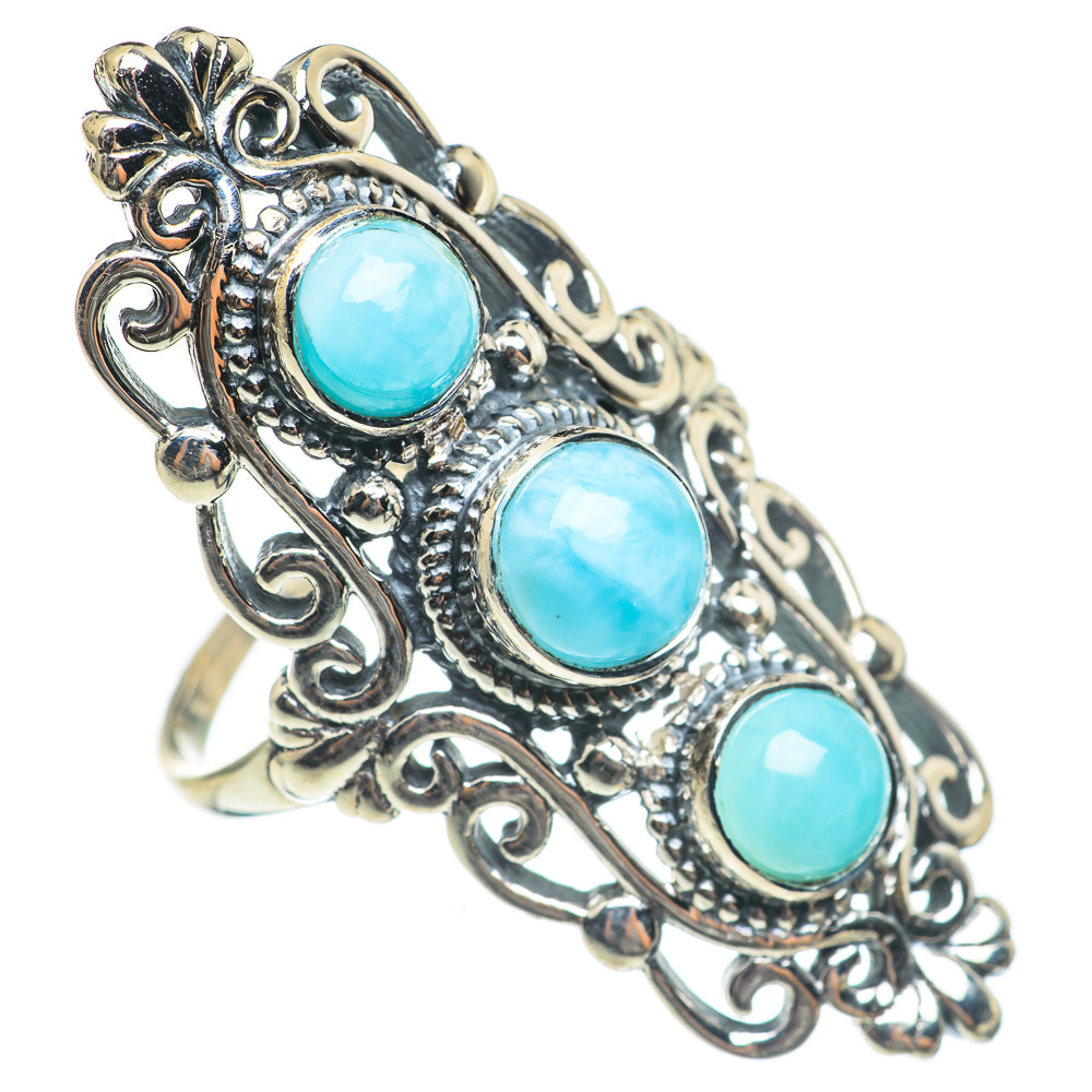 Larimar Rings handcrafted by Ana Silver Co - RING67119