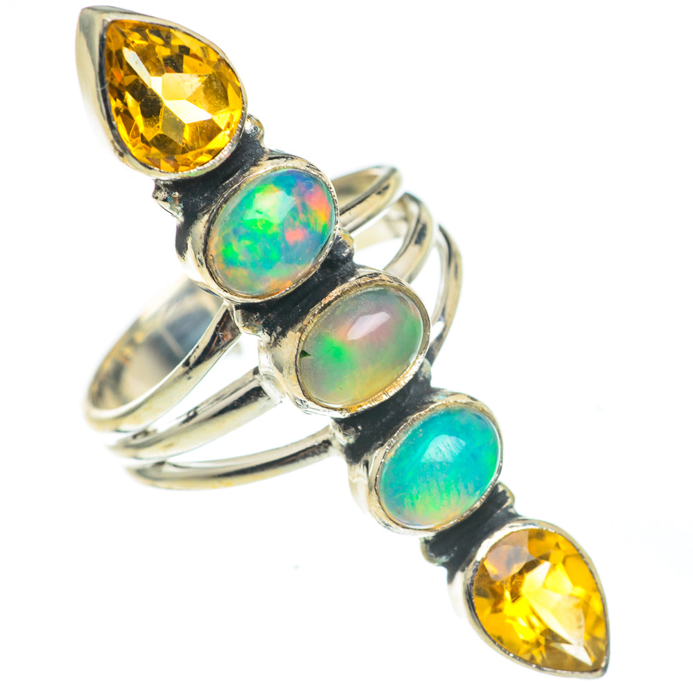 Ethiopian Opal Rings handcrafted by Ana Silver Co - RING67138