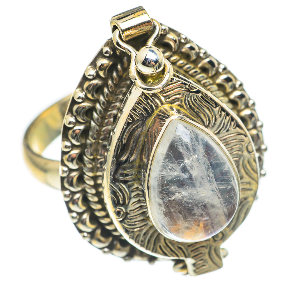 Rainbow Moonstone Rings handcrafted by Ana Silver Co - RING67149