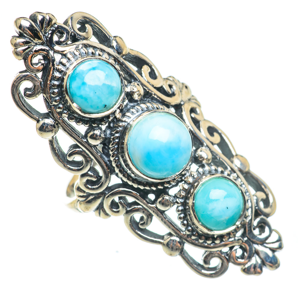 Larimar Rings handcrafted by Ana Silver Co - RING67158