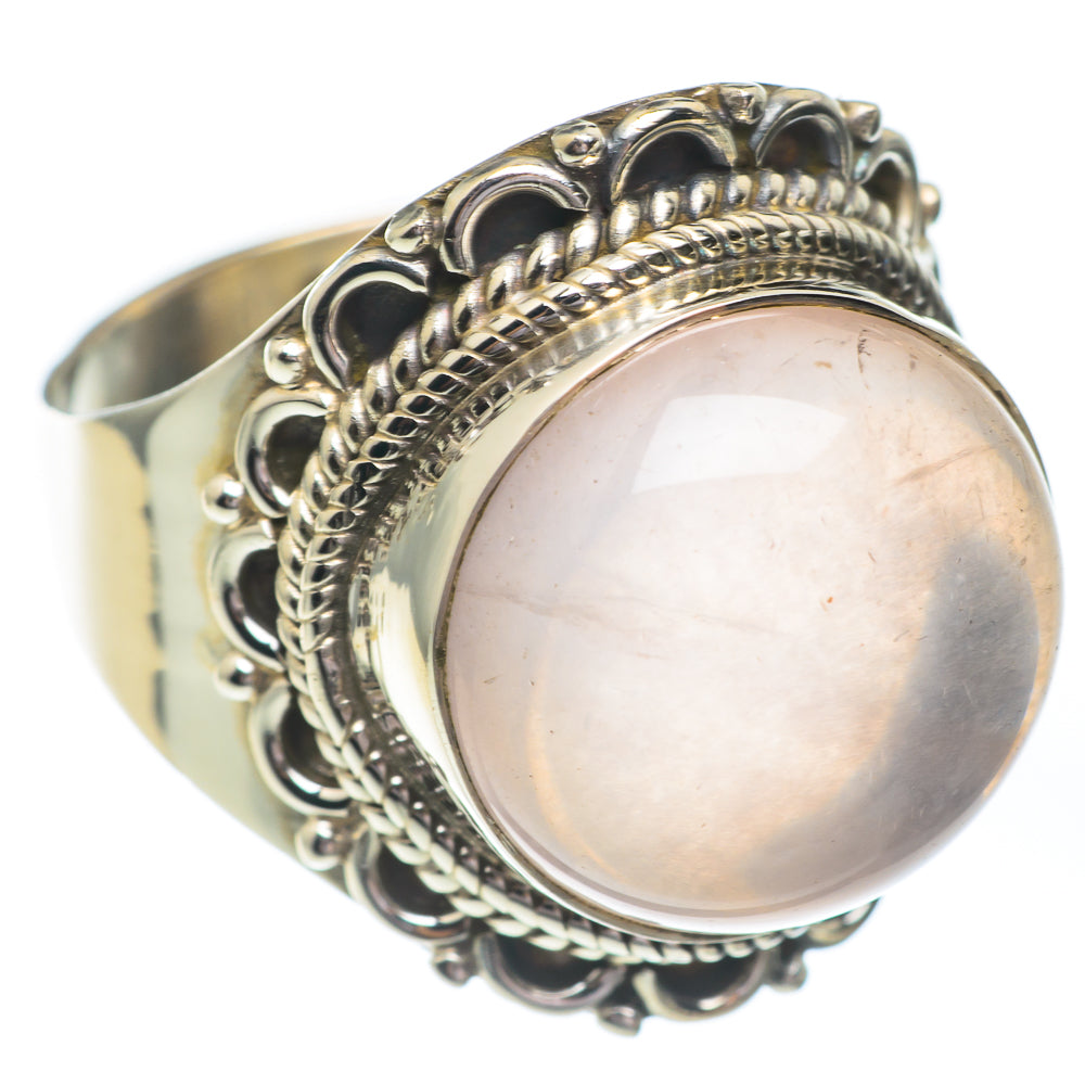 Rose Quartz Rings handcrafted by Ana Silver Co - RING67176