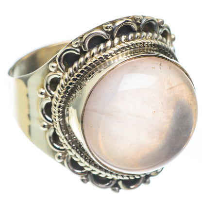 Rose Quartz Rings handcrafted by Ana Silver Co - RING67176