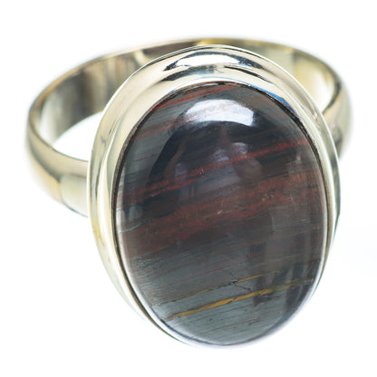 Red Tiger Iron Rings handcrafted by Ana Silver Co - RING67201