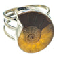 Ammonite Fossil Rings handcrafted by Ana Silver Co - RING67202