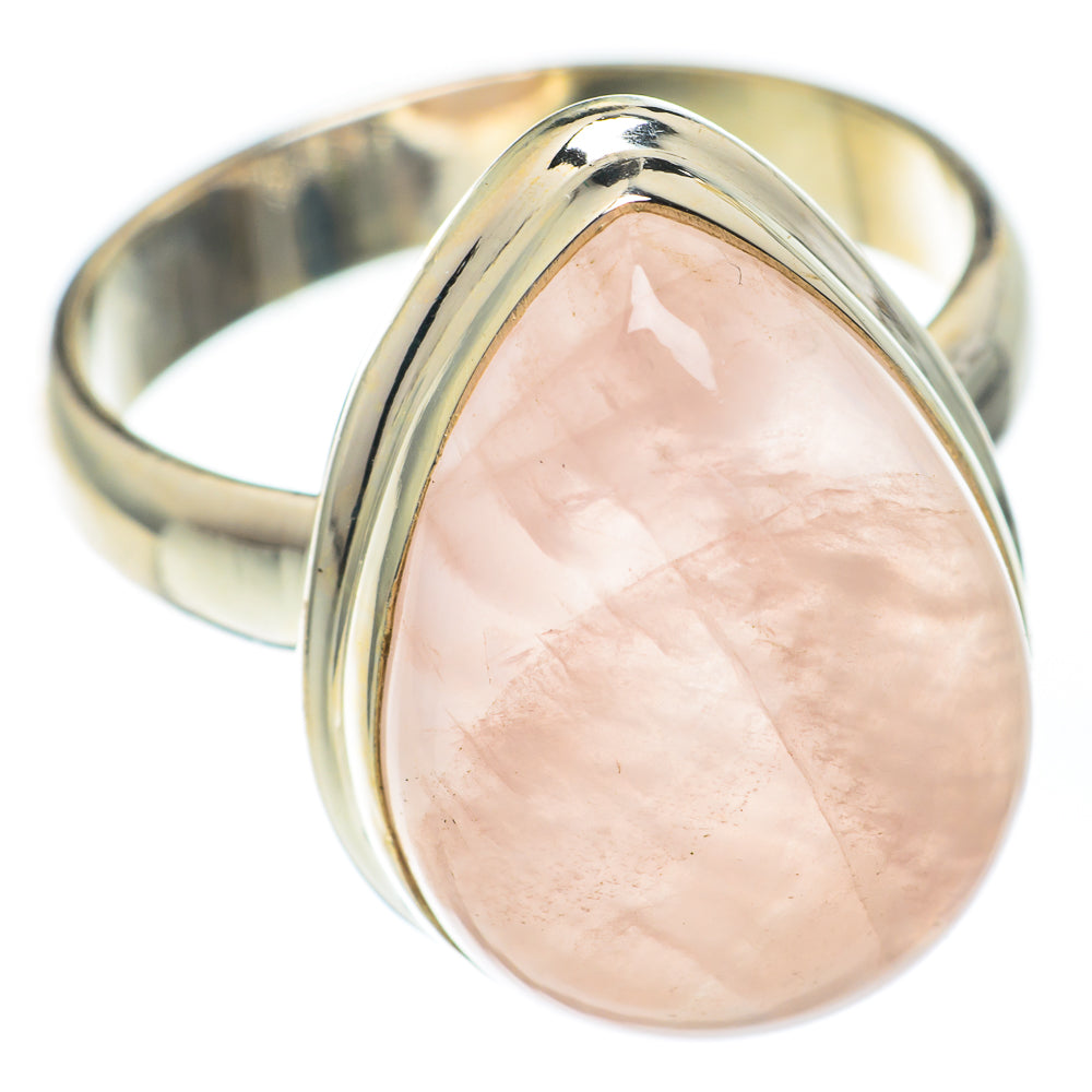 Rose Quartz Rings handcrafted by Ana Silver Co - RING67205