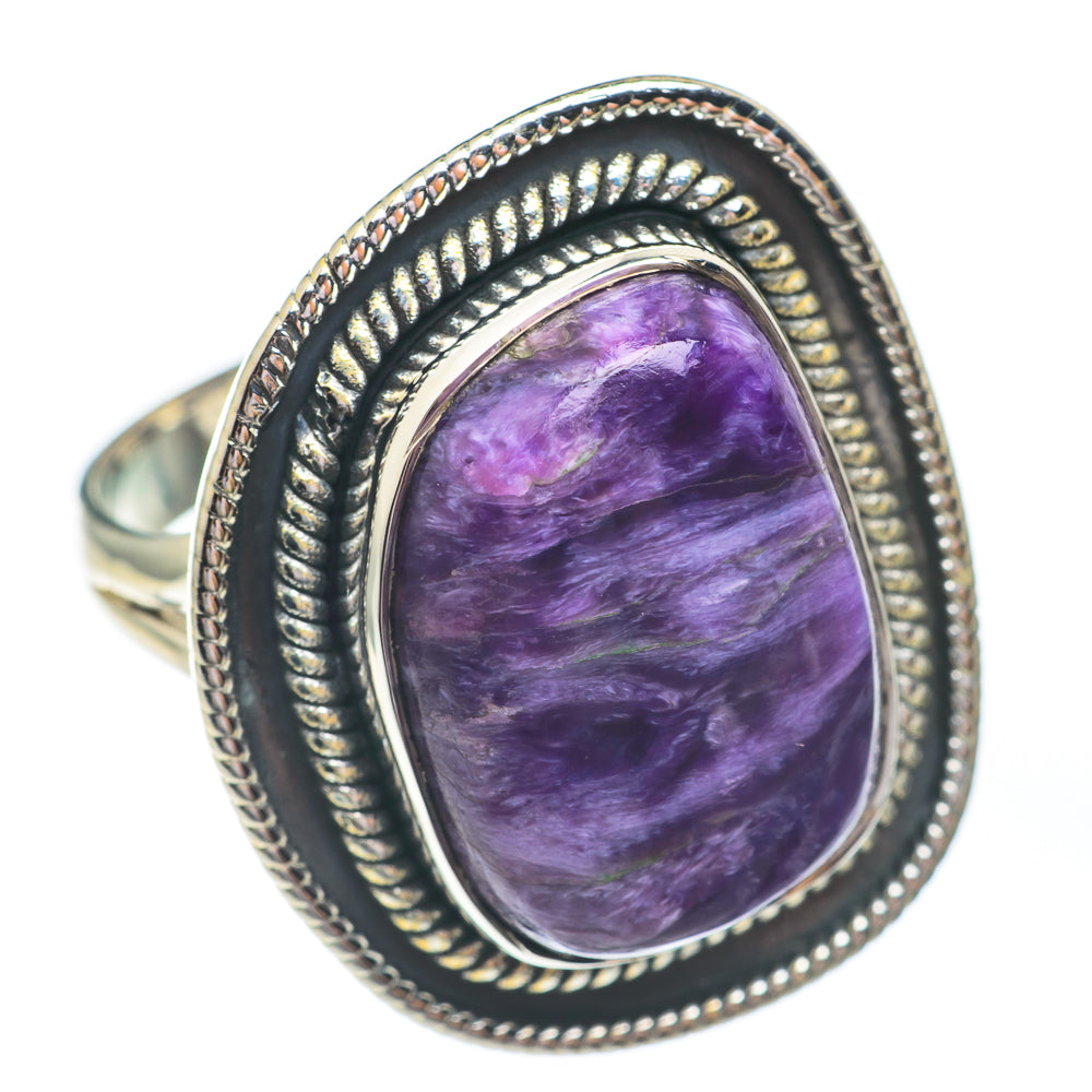 Charoite Rings handcrafted by Ana Silver Co - RING67211