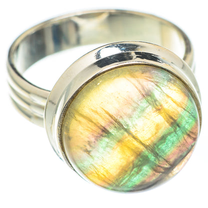 Green Fluorite Rings handcrafted by Ana Silver Co - RING67223