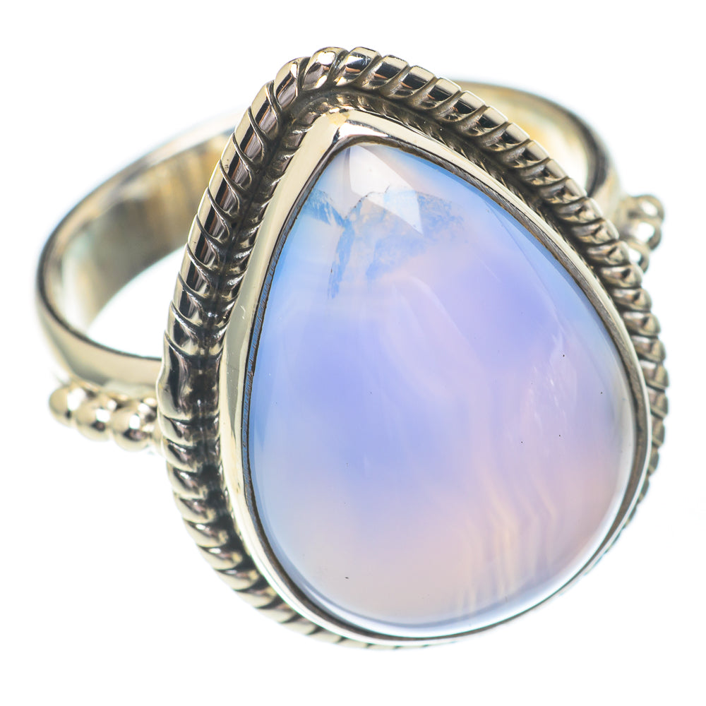 Aqua Chalcedony Rings handcrafted by Ana Silver Co - RING67224