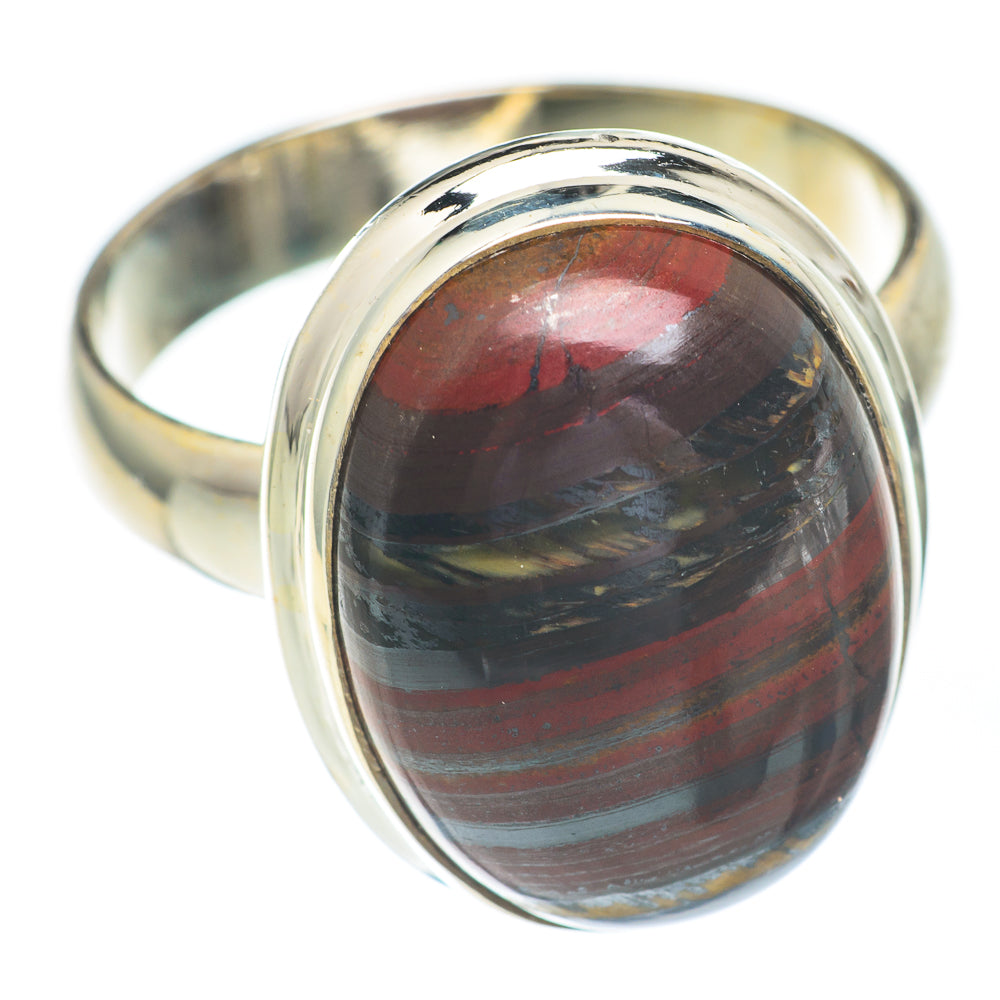 Red Tiger Iron Rings handcrafted by Ana Silver Co - RING67232