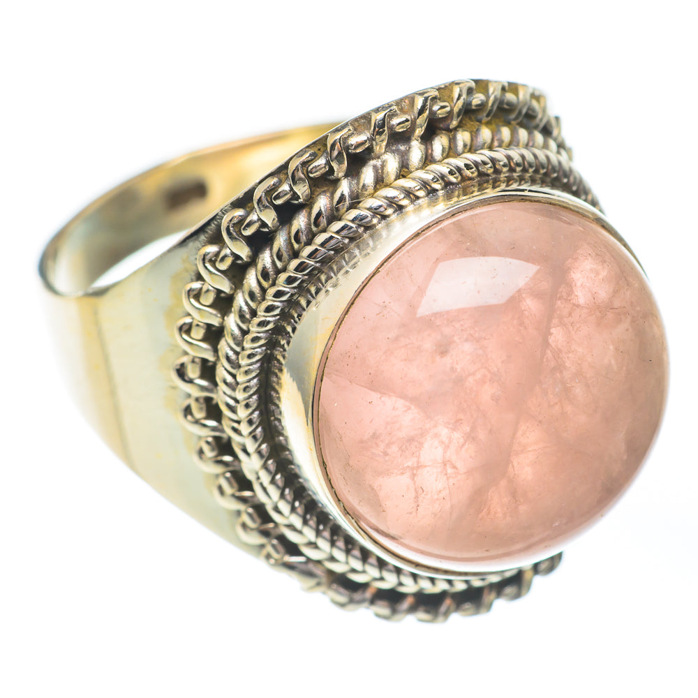 Rose Quartz Rings handcrafted by Ana Silver Co - RING67237