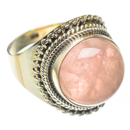 Rose Quartz Rings handcrafted by Ana Silver Co - RING67237