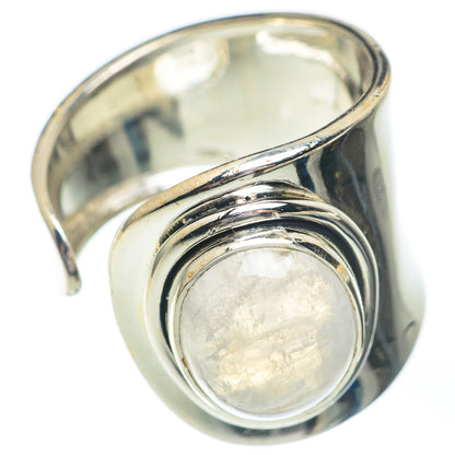 Rainbow Moonstone Rings handcrafted by Ana Silver Co - RING67246