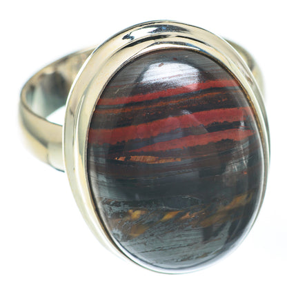 Red Tiger Iron Rings handcrafted by Ana Silver Co - RING67260