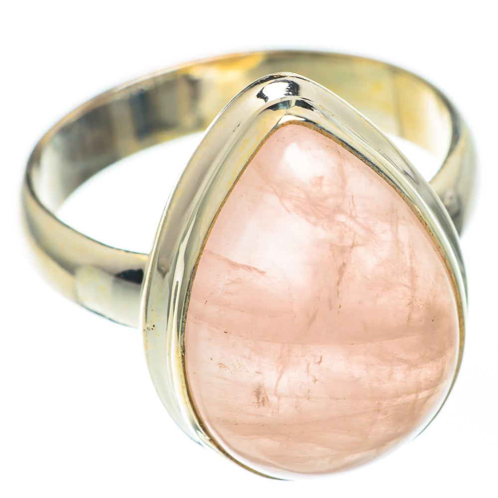 Rose Quartz Rings handcrafted by Ana Silver Co - RING67284