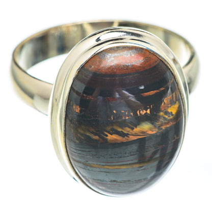 Red Tiger Iron Rings handcrafted by Ana Silver Co - RING67306