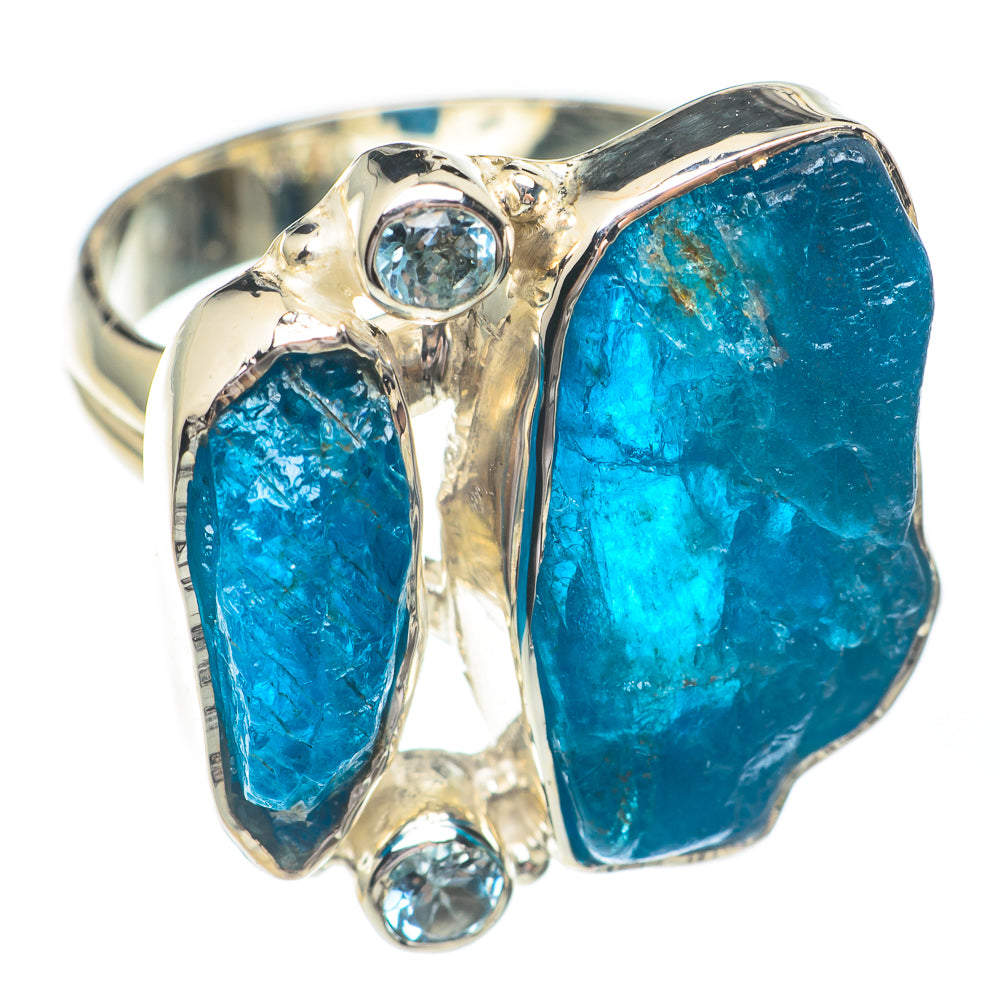Blue Fluorite Rings handcrafted by Ana Silver Co - RING67323