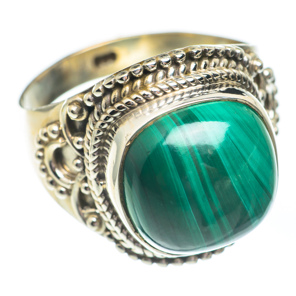 Malachite Rings handcrafted by Ana Silver Co - RING67329