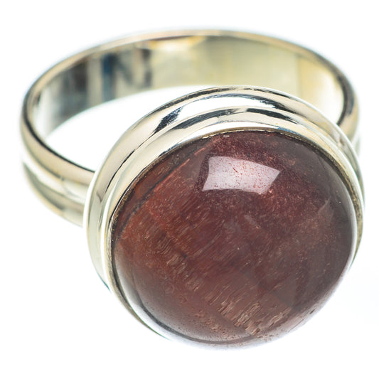 Red Tiger Eye Rings handcrafted by Ana Silver Co - RING67330