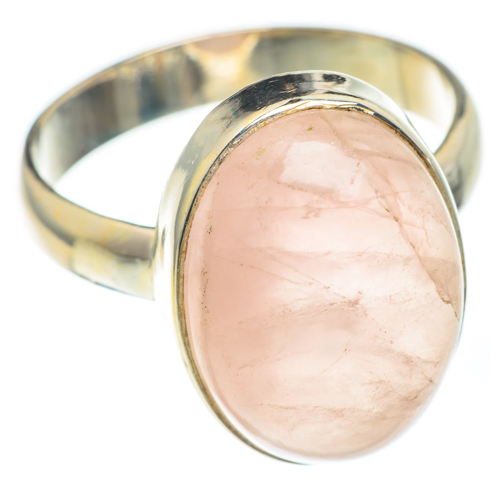 Rose Quartz Rings handcrafted by Ana Silver Co - RING67334