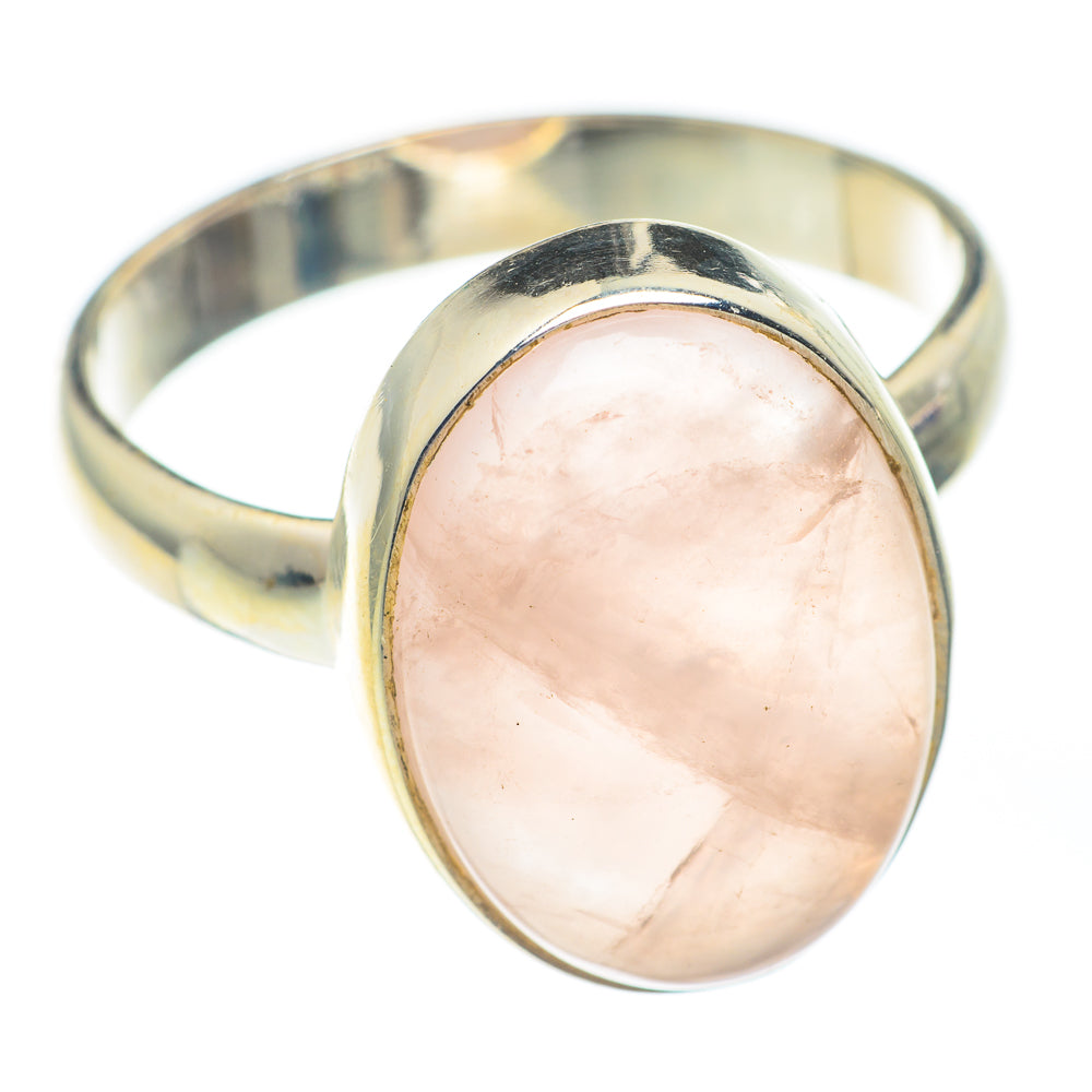 Rose Quartz Rings handcrafted by Ana Silver Co - RING67353