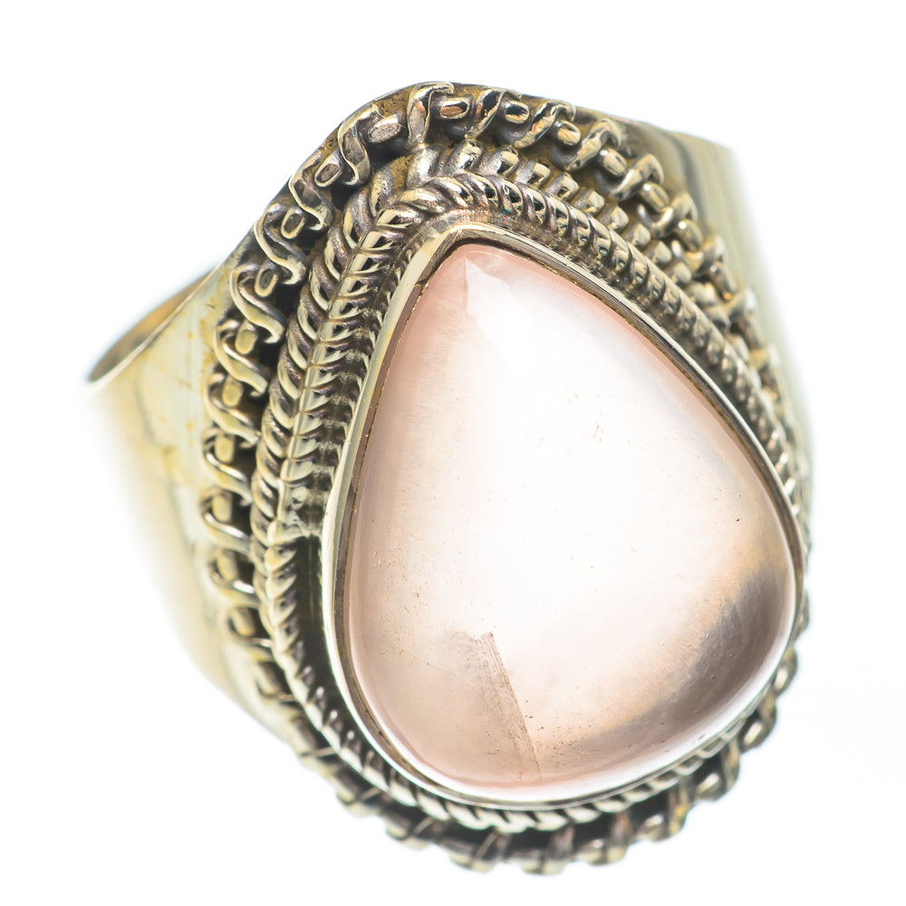 Rose Quartz Rings handcrafted by Ana Silver Co - RING67355